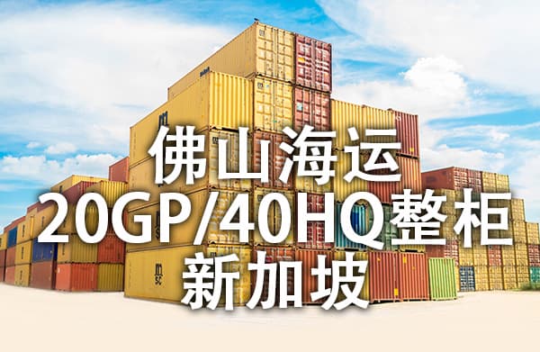 佛山海运20GP/40HQ整柜到新加坡