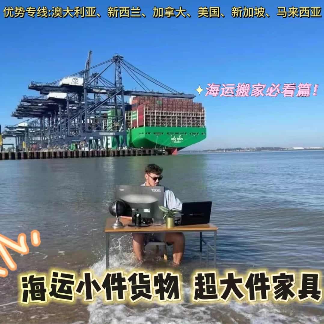 搬家移民海外小件货/超大件家具海运双清