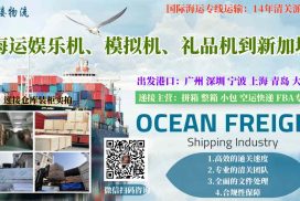 海运娱乐机、模拟机、礼品机到新加坡