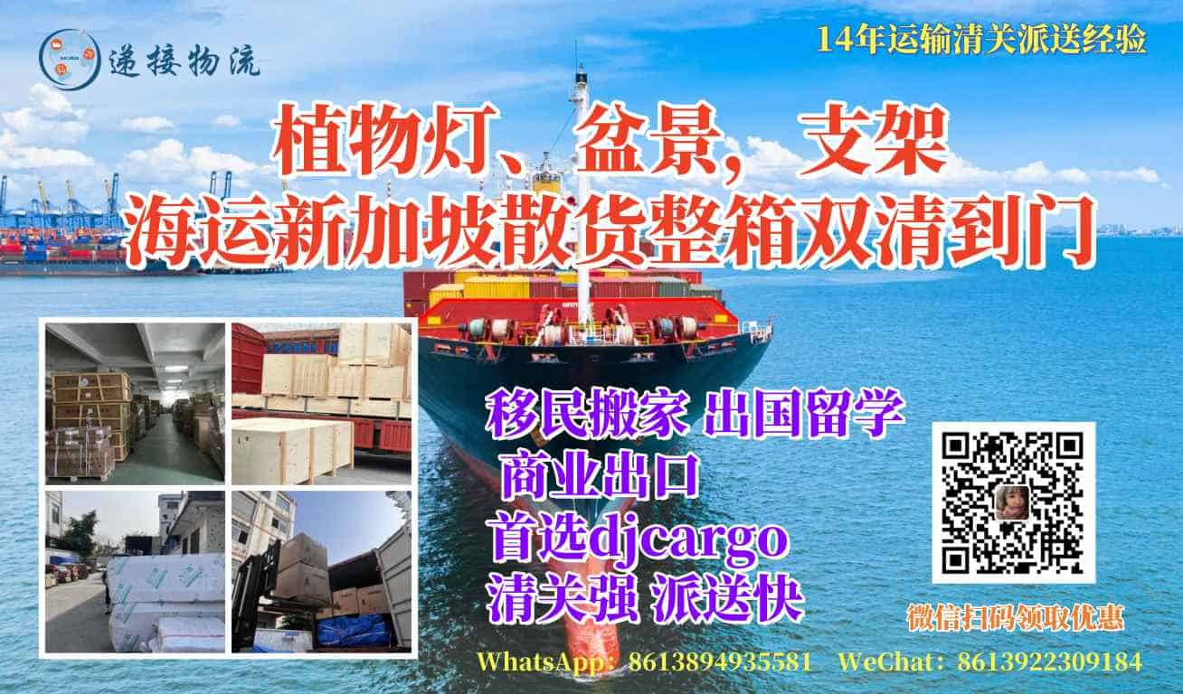 植物灯、盆景，支架海运新加坡