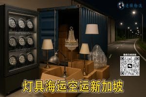 灯具直达新加坡：递接物流提供拼箱、整柜海运及空运服务