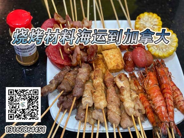烧烤材料海运到加拿大