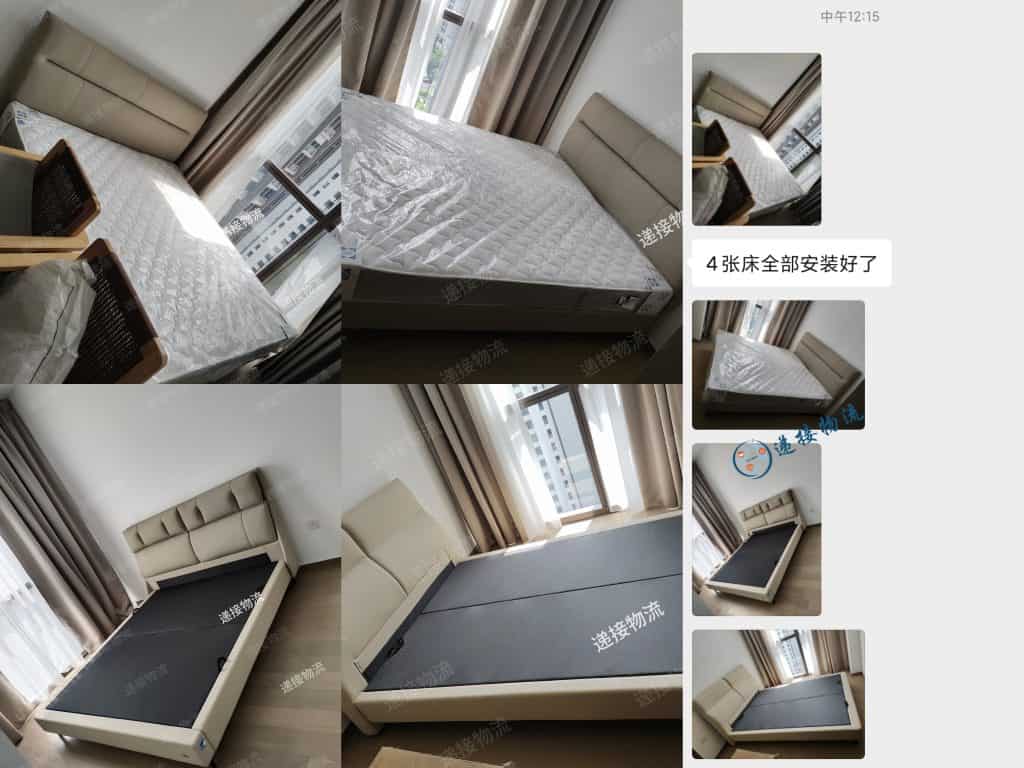 （冰柜,麻将桌,皮床,床垫,四件套）海运新加坡+送货+提供安装服务