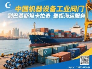 中国工业阀门海运到巴基斯坦卡拉奇