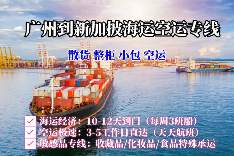 广州到新加披海运空运专线