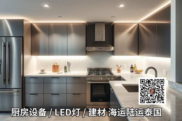 厨房设备，灯具，建材海运陆运泰国