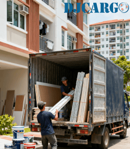 中国房屋装修材料海运派送到门新加坡本地运输公司