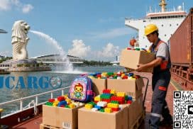 中国儿童玩具学生书包文具出口国外专线物流服务