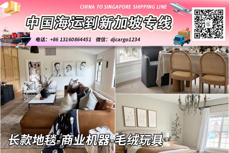 长款地毯-商业机器-毛绒玩具海运整柜到新加坡