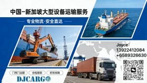 中国→新加坡 大型机器 / 机械 / 设备专线