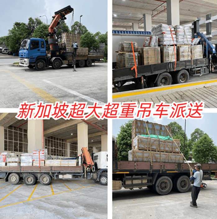 Oversized Cargo Shipping to Singapore with Crane Delivery Service