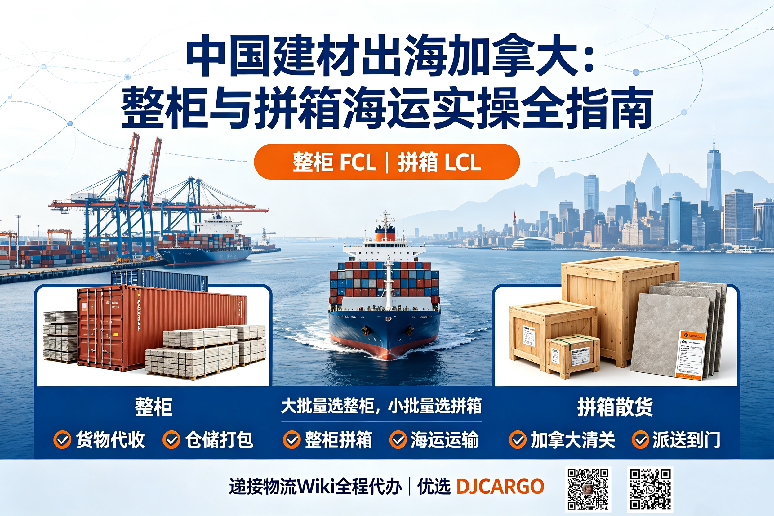 Shipping renovation materials to Canada by sea