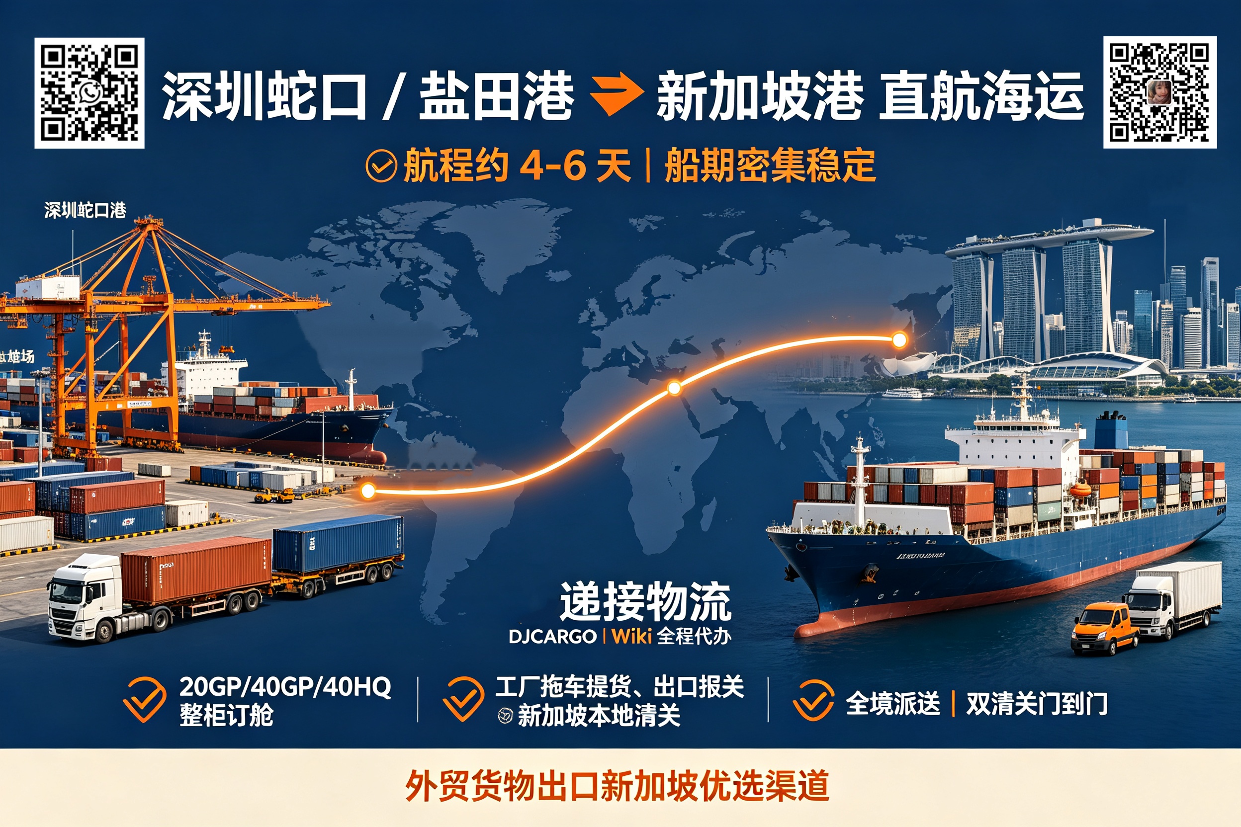 Sea freight from Shenzhen to Singapore