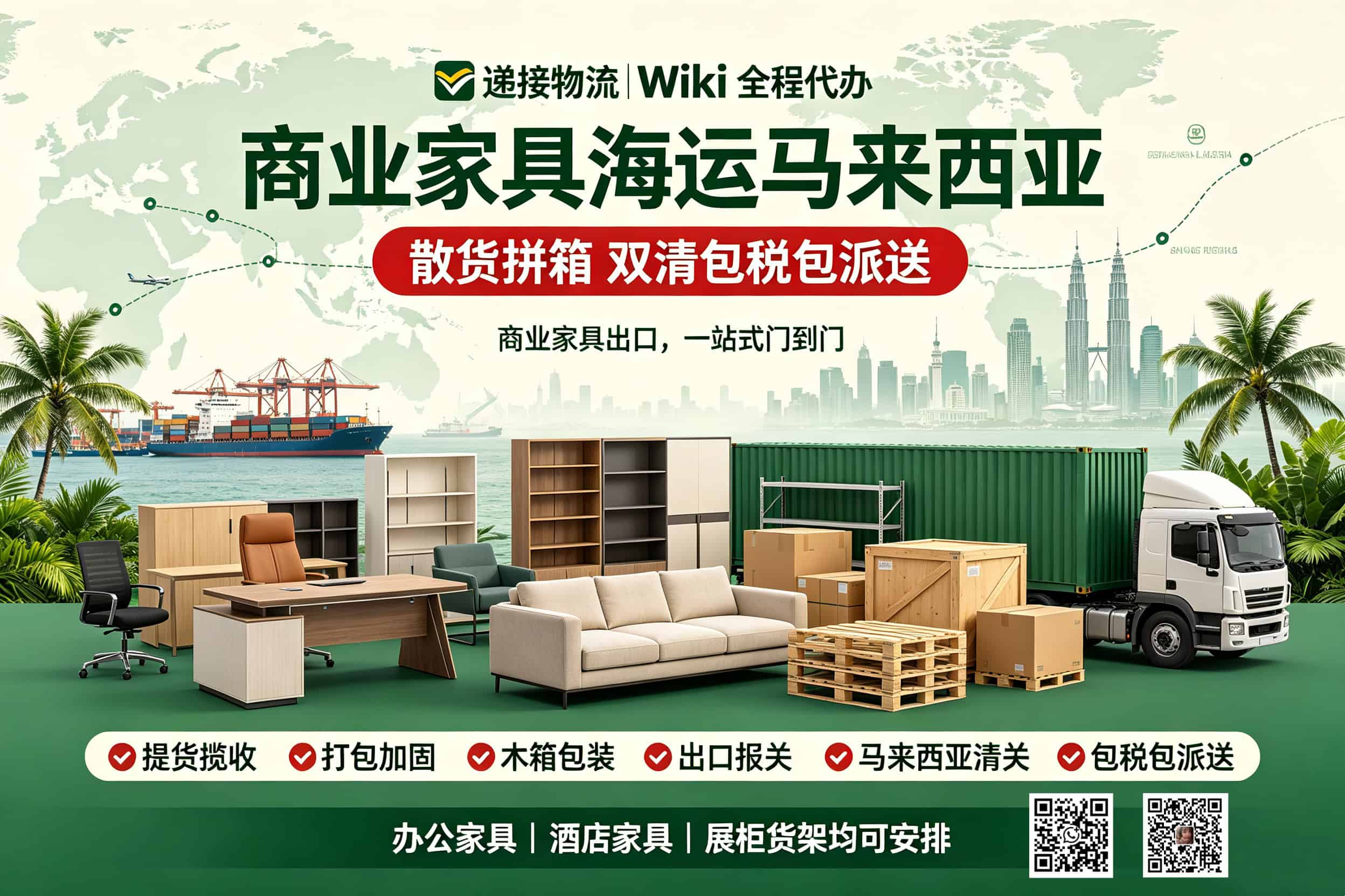 Furniture shipping to Malaysia door-to-door