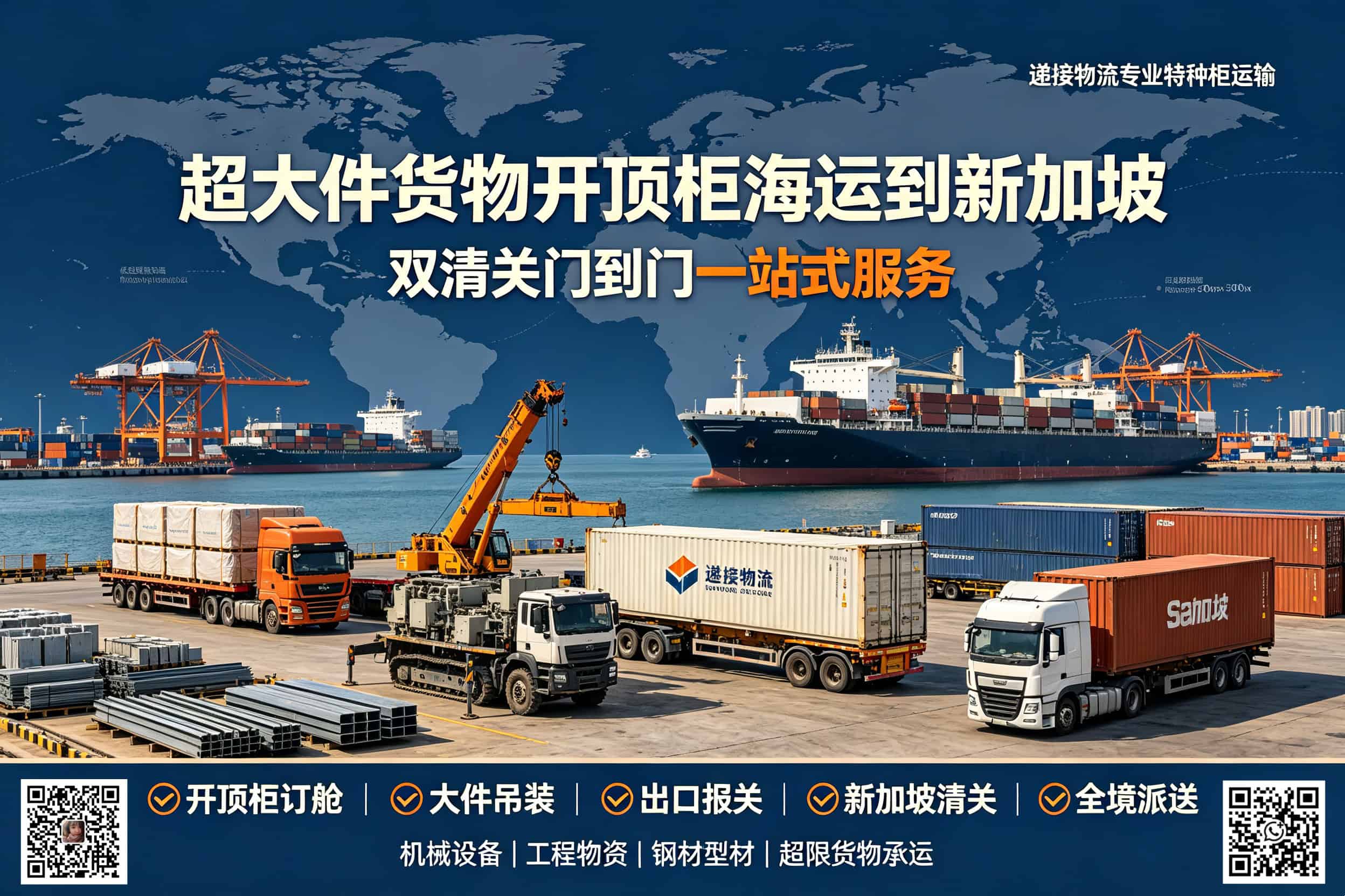 Shipping Open-Top Containers to Singapore by Sea