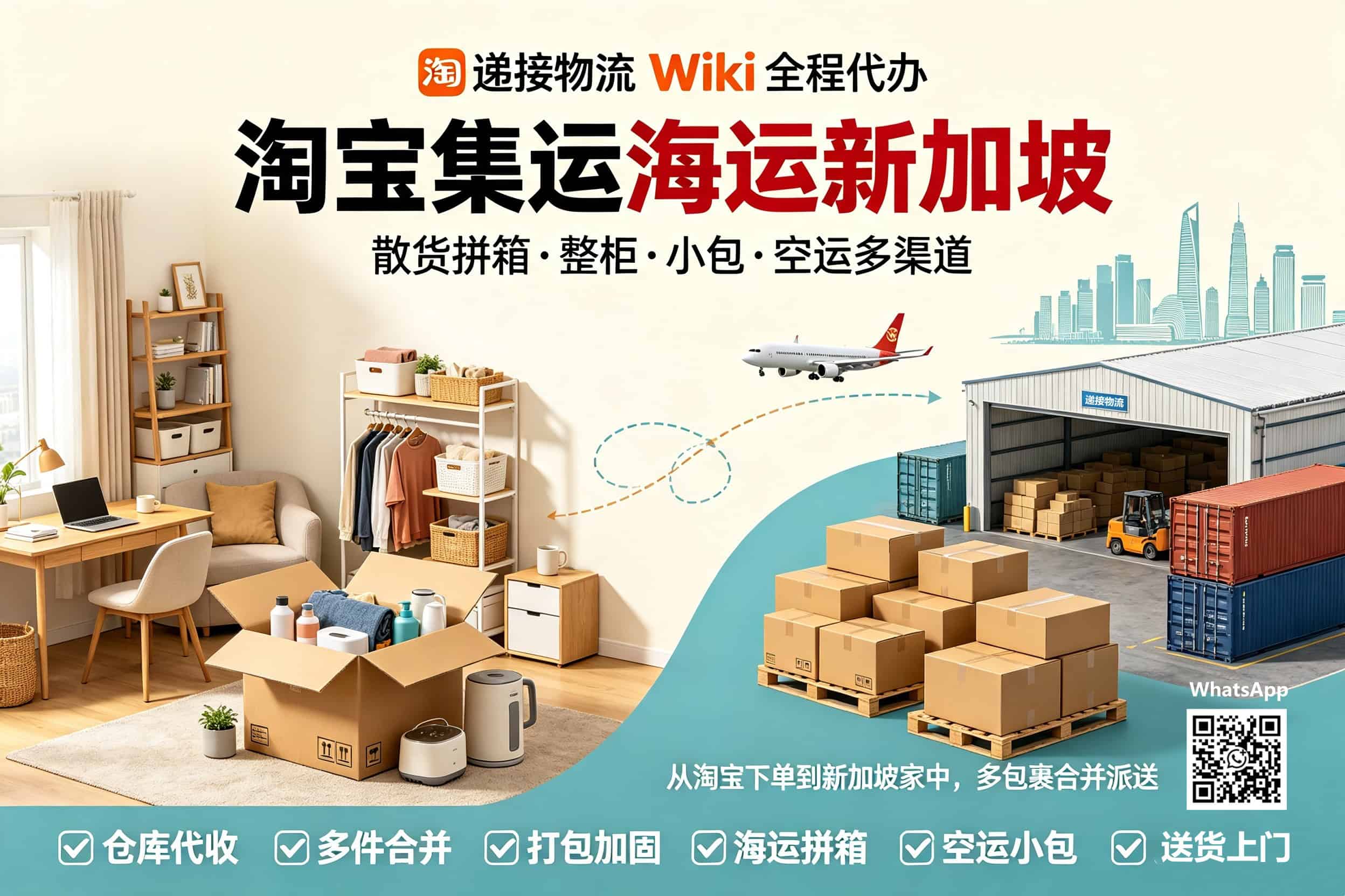 Taobao Consolidated Shipping (Sea Freight) to Singapore