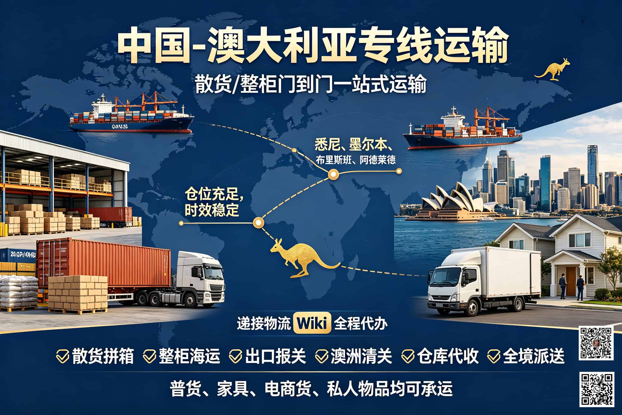 China-Australia Door-to-Door Sea Freight