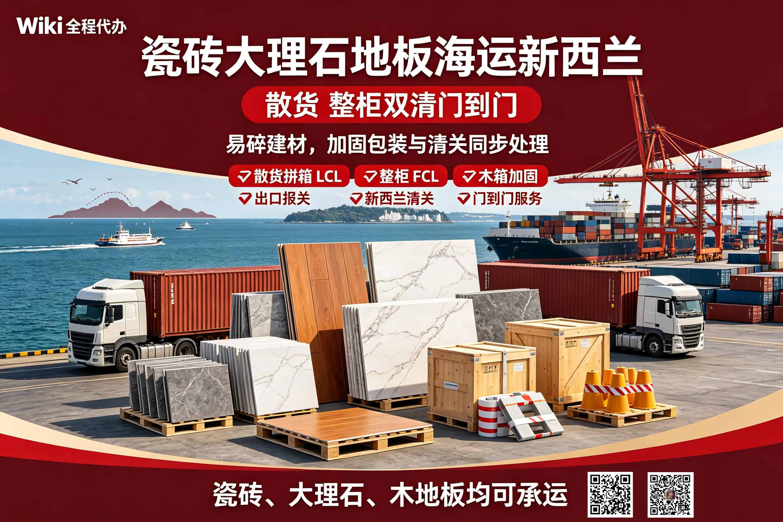 Tile shipping to New Zealand