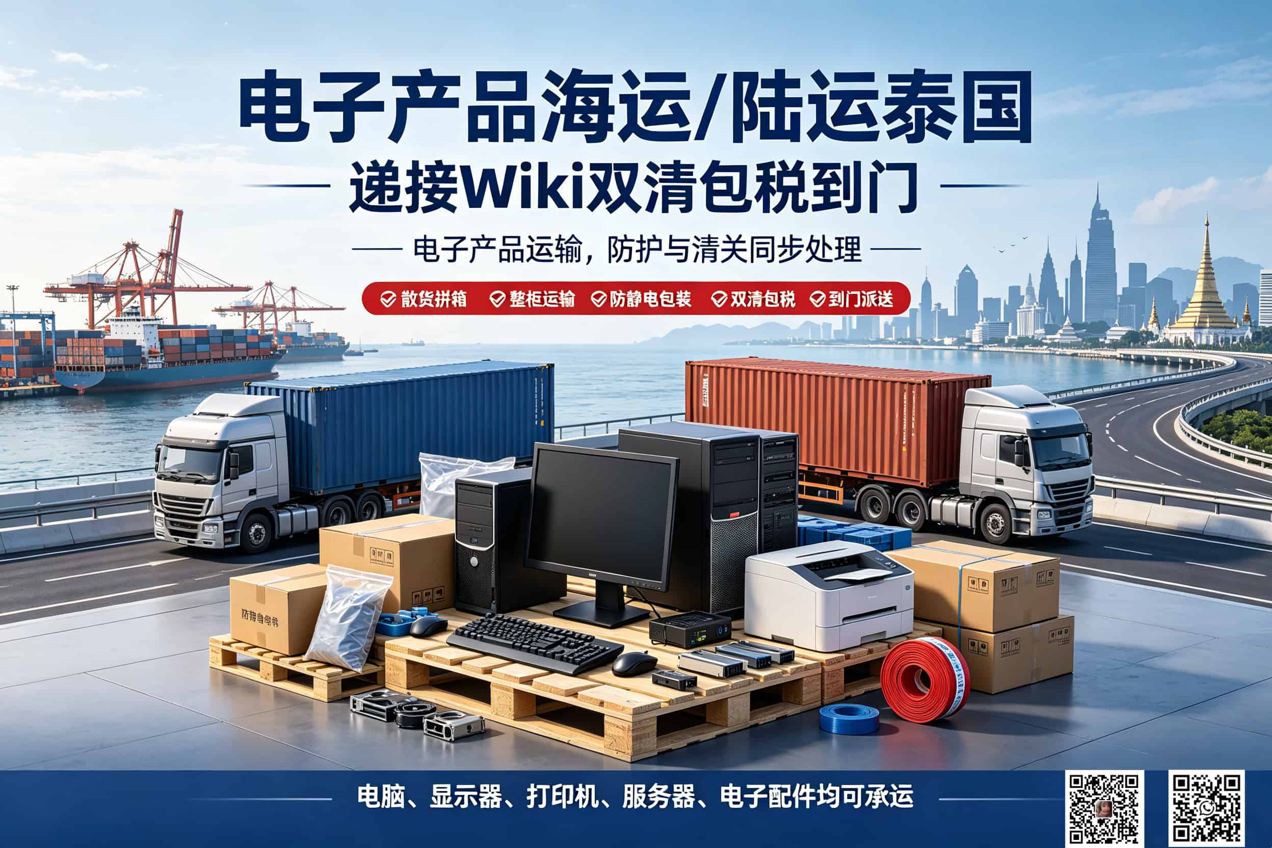 Electronic products shipped to Thailand