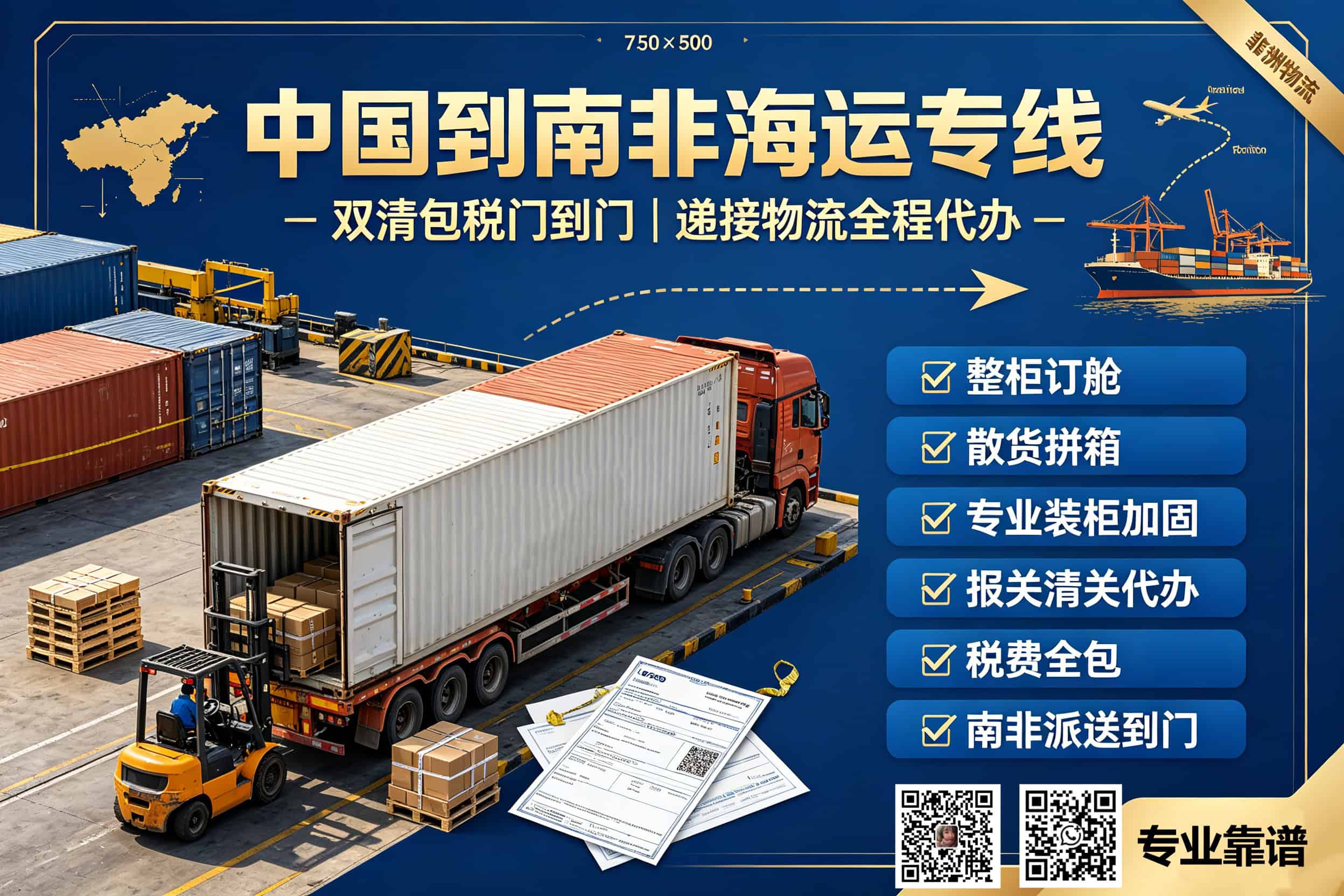 China-South Africa Door-to-Door Sea Freight