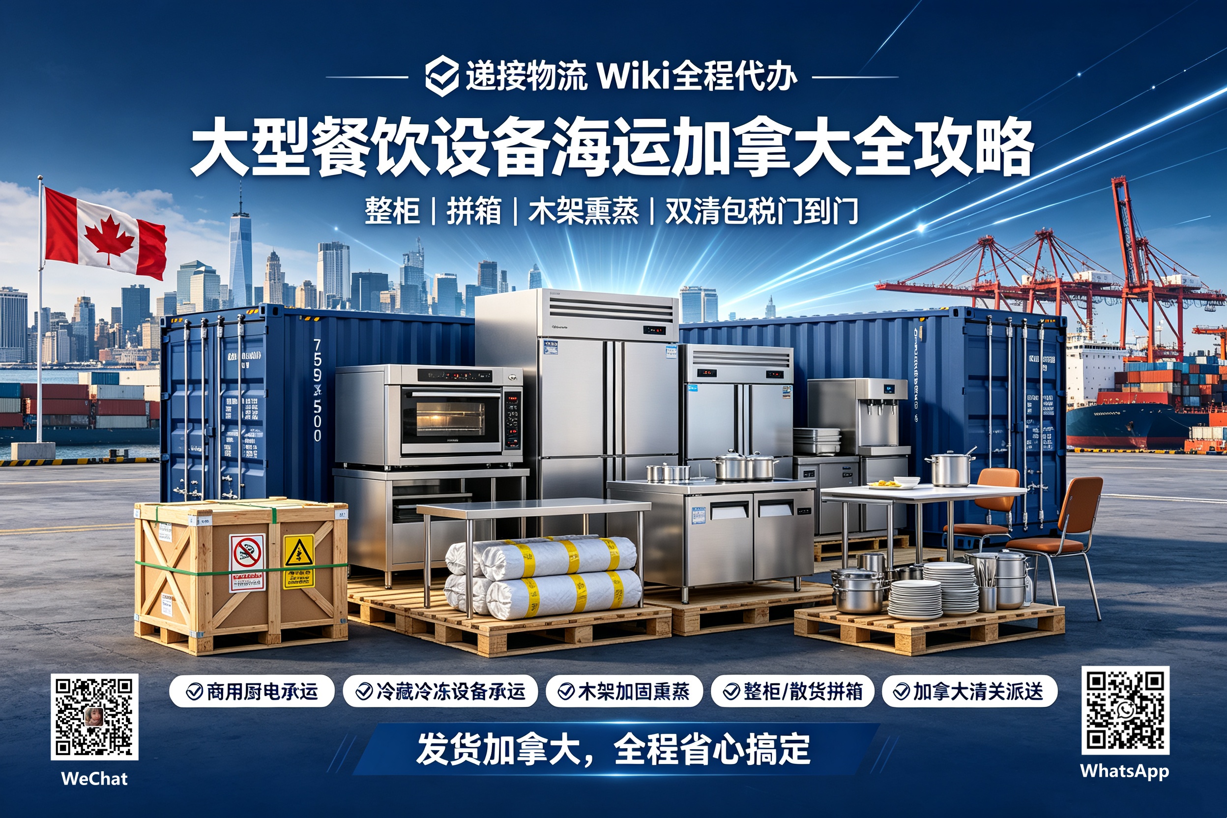 Shipping Foodservice Equipment to Canada by Sea