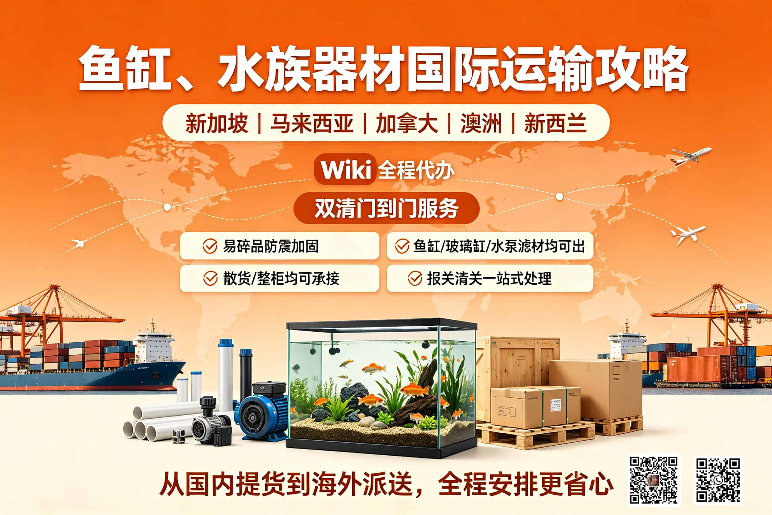 Fish tank shipping to Singapore